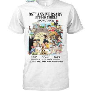 Studio Ghibli 38th Anniversary Memories Miyazaki Hayao 1985 2023 T Shirt