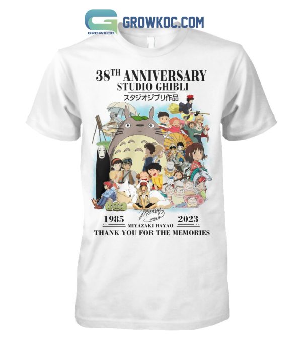 Studio Ghibli 38th Anniversary Memories Miyazaki Hayao 1985 2023 T Shirt