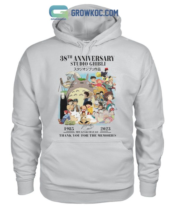 Studio Ghibli 38th Anniversary Memories Miyazaki Hayao 1985 2023 T Shirt