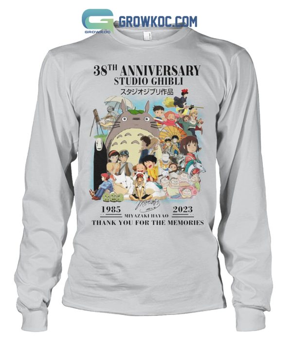 Studio Ghibli 38th Anniversary Memories Miyazaki Hayao 1985 2023 T Shirt