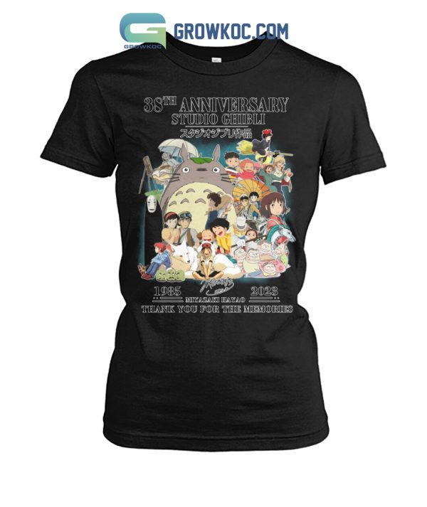 Studio Ghibli 38th Anniversary Memories Miyazaki Hayao 1985 2023 T Shirt