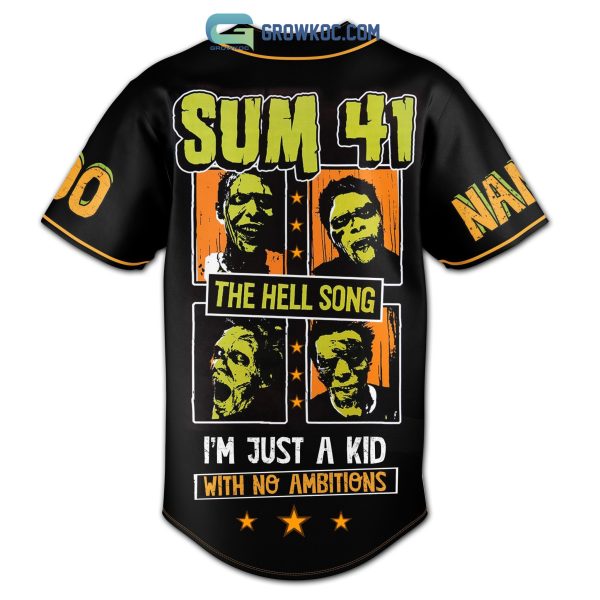 Sum 41 Order In Decline Heads Will Roll Personalized Baseball Jersey