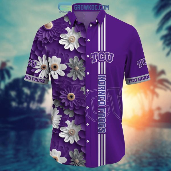TCU Horned Frogs NCAA Flower Hawaiian Shirt