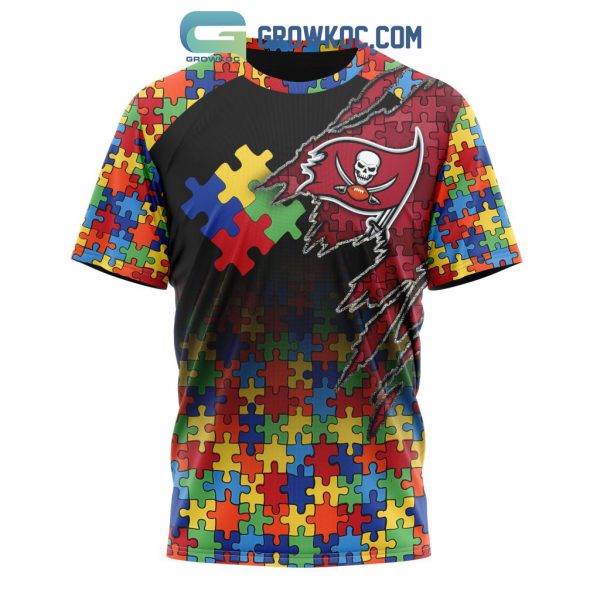 Tampa Bay Buccaneers NFL Special Autism Awareness Design Hoodie T Shirt