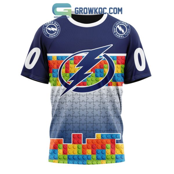 Tampa Bay Lightning NHL Special Autism Awareness Design Hoodie T Shirt