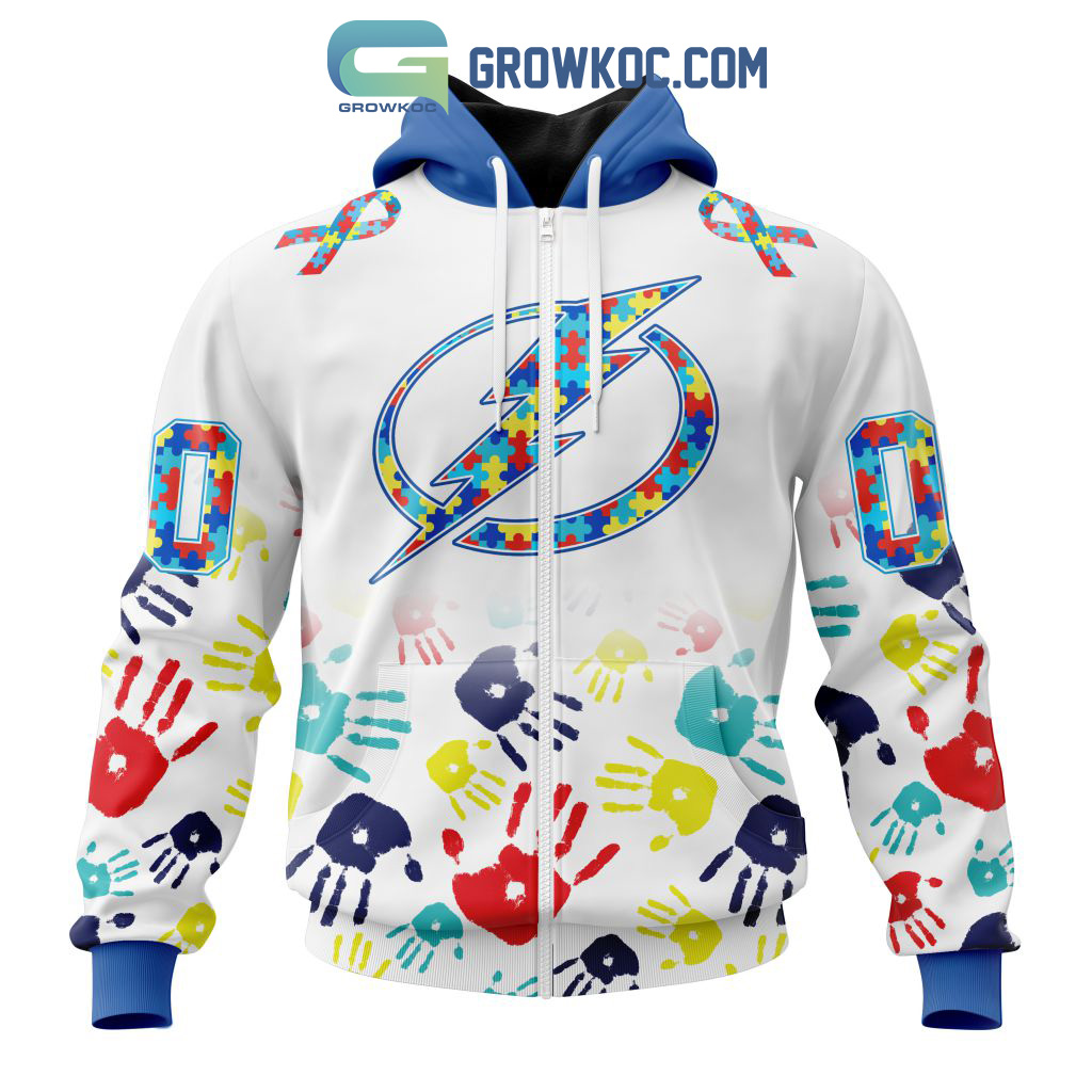 Tampa Bay Lightning NHL Special Autism Awareness Design Hoodie T Shirt -  Growkoc