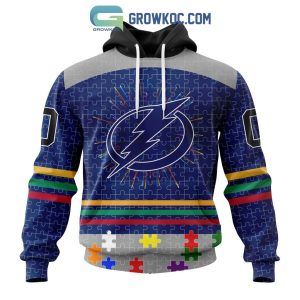Tampa Bay Lightning NHL Special Fearless Against Autism Hoodie T Shirt