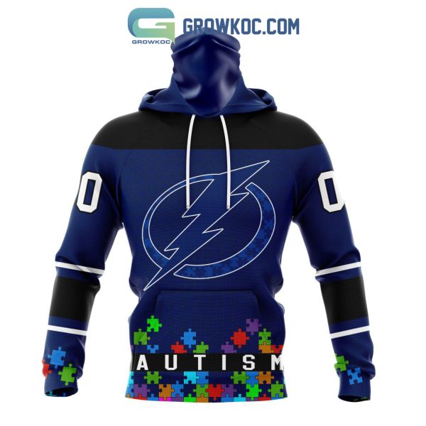 Tampa Bay Lightning NHL Special Unisex Kits Hockey Fights Against Autism Hoodie T Shirt