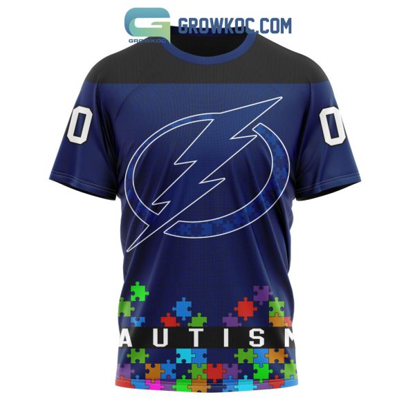 Tampa Bay Lightning NHL Special Unisex Kits Hockey Fights Against Autism Hoodie T Shirt