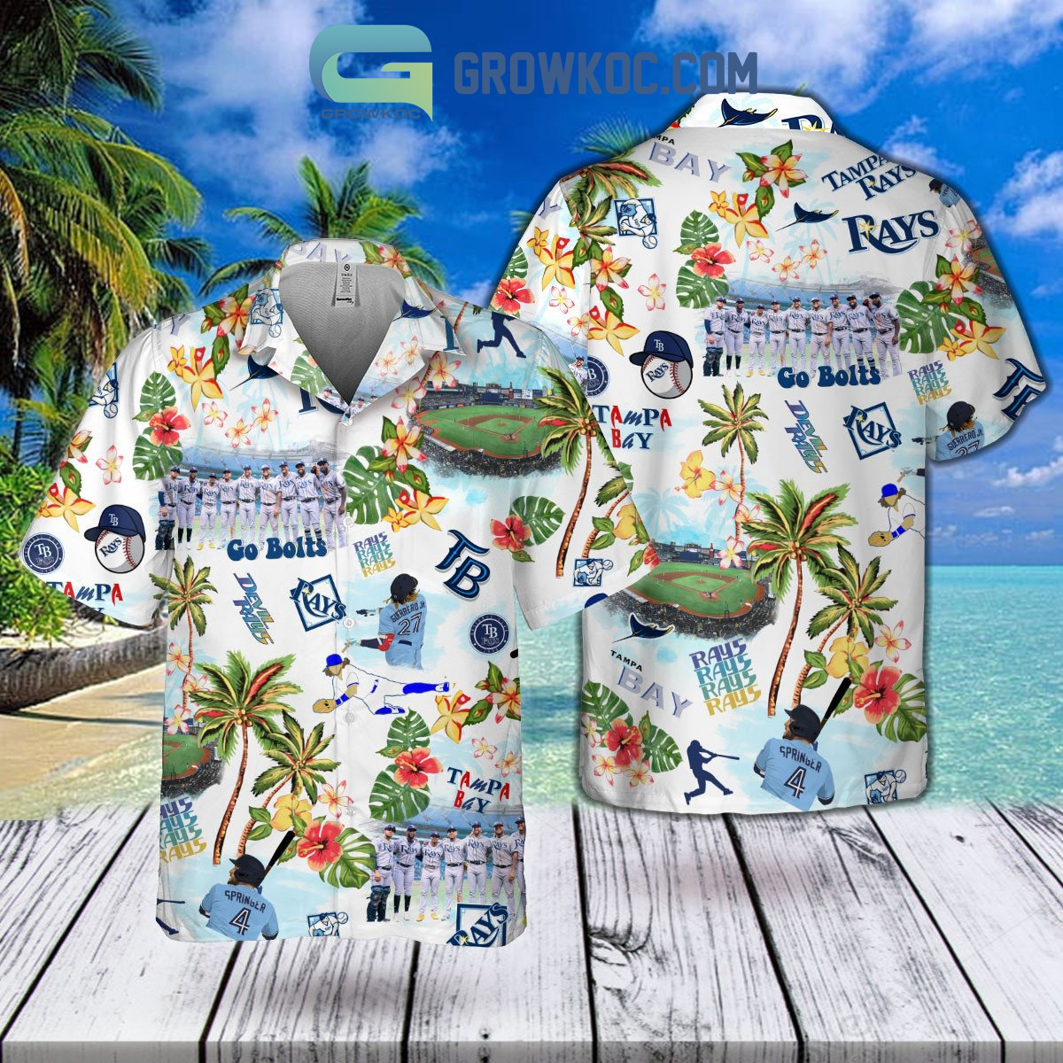 tampa bay rays hawaiian shirt