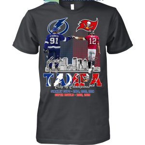 Tampay Bay Lightning Stamkos And Buccaneers Brady City Of Champions T Shirt