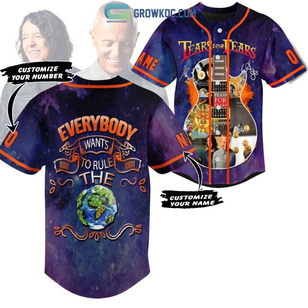 Tears For Fears Everybody Wants To Rule The World Personalized Baseball Jersey