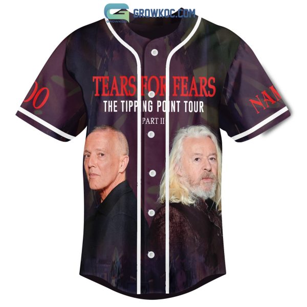 Tears For Fears The Tipping Point Tour Personalized Baseball Jersey