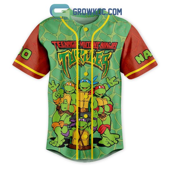 Teenage Mutan Ninja Turtles Strong Smart Brave Funny Personalized Baseball Jersey