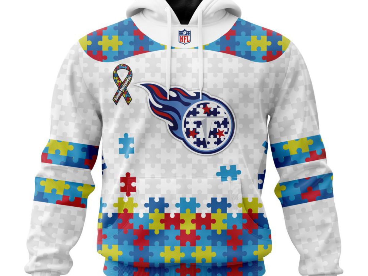 Tennessee Titans NFL Autism Awareness Personalized Hoodie T Shirt - Growkoc