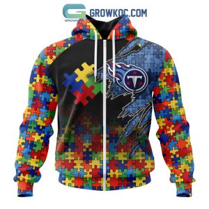 Tennessee Titans NFL Special Autism Awareness Design Hoodie T Shirt