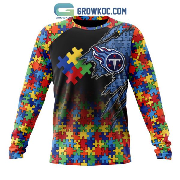 Tennessee Titans NFL Special Autism Awareness Design Hoodie T Shirt