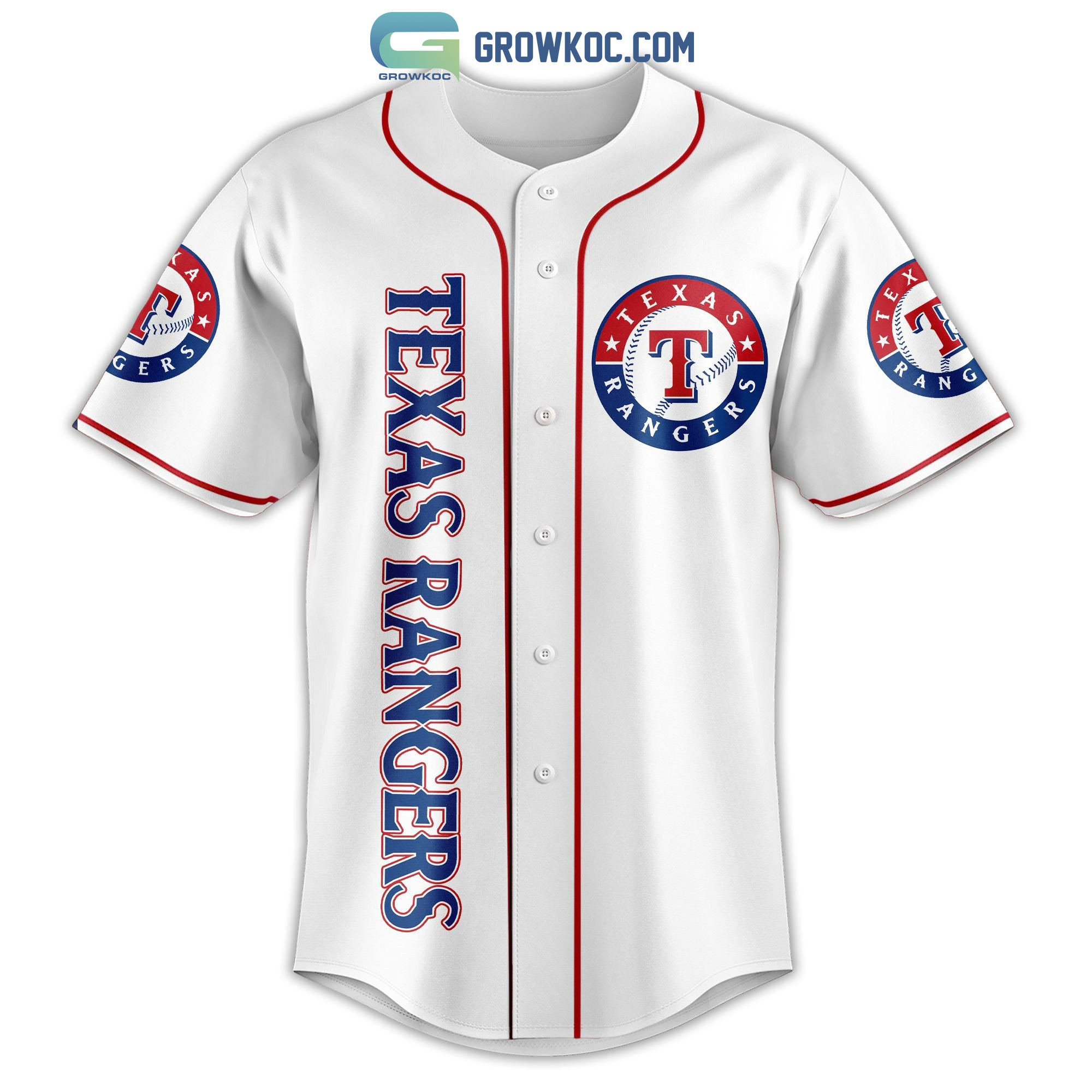 Texas Rangers Personalized Name And Number Baseball Jersey Shirt - USALast