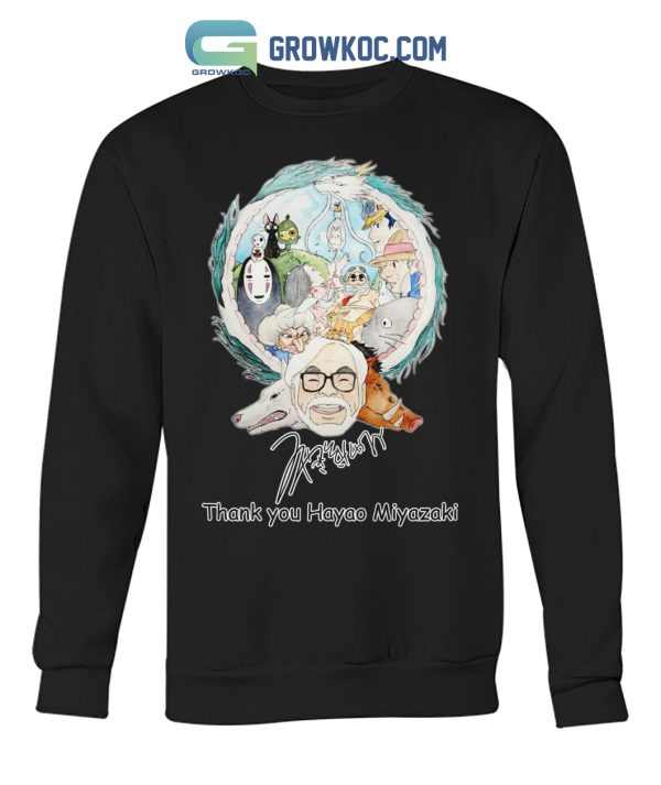 Thank You Hayao Miyazaki Studio Ghibli T Shirt