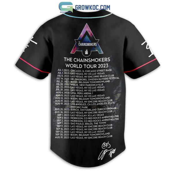 The Chainsmokers World Tour 2023 Baseball Jersey