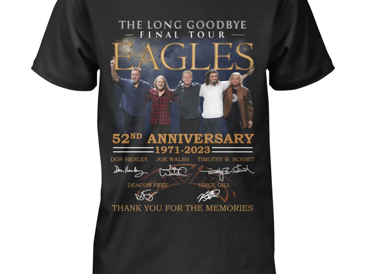 Eagles Band The Long Goodbye Tour 2023 2-Sided Pullover Hoodie