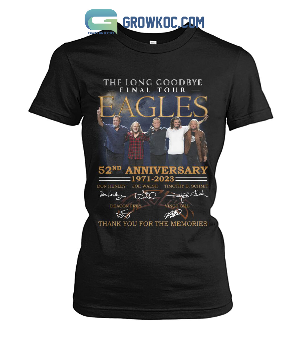 The Long Goodbye Final Tour Eagles 52nd Anniversary Memories T Shirt