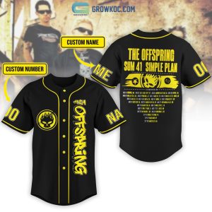 The Offspring Sum 41 Simple Plan Personalized Baseball Jersey