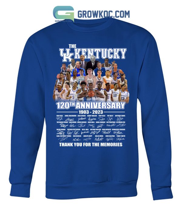 The UK Kentucky 120th Anniversay 1903 2023 Memories T Shirt