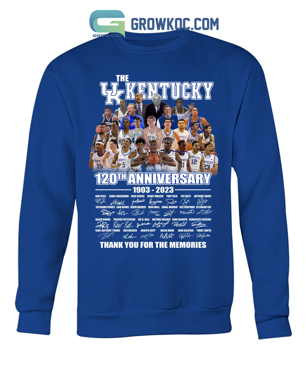 The UK Kentucky 120th Anniversay 1903 2023 Memories T Shirt Growkoc