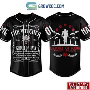 The Witcher Series Personalized Baseball Jersey