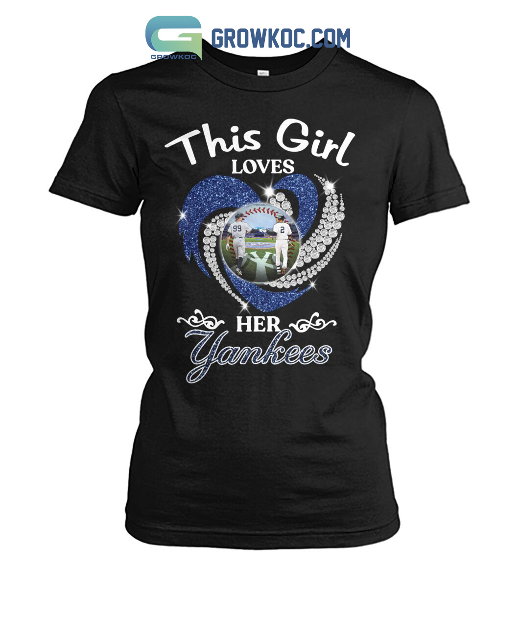 This Girl Loves Her New York Yankees T Shirt - Growkoc