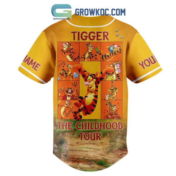 Tigger The Childhood Tour Personalized Baseball Jersey