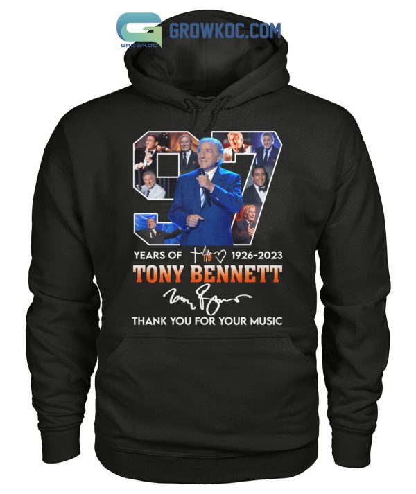 Tony Bennett 97 Years Of 1926 2023 T Shirt