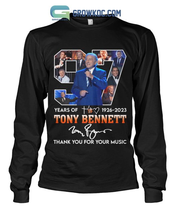 Tony Bennett 97 Years Of 1926 2023 T Shirt