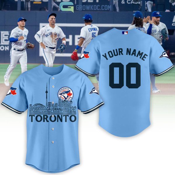 Toronto Blue Jays City Champions With Best Team Light Blue Design Personalized Baseball Jersey