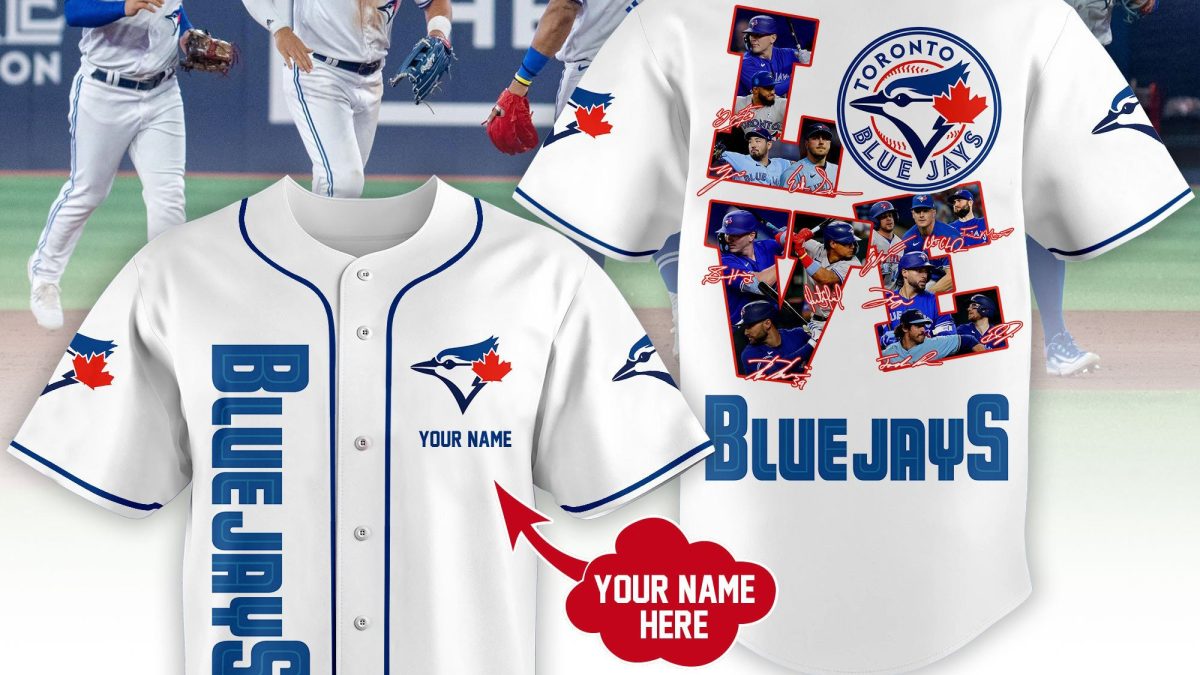 Toronto Blue Jays Love Team Personalized Baseball Jersey - Growkoc