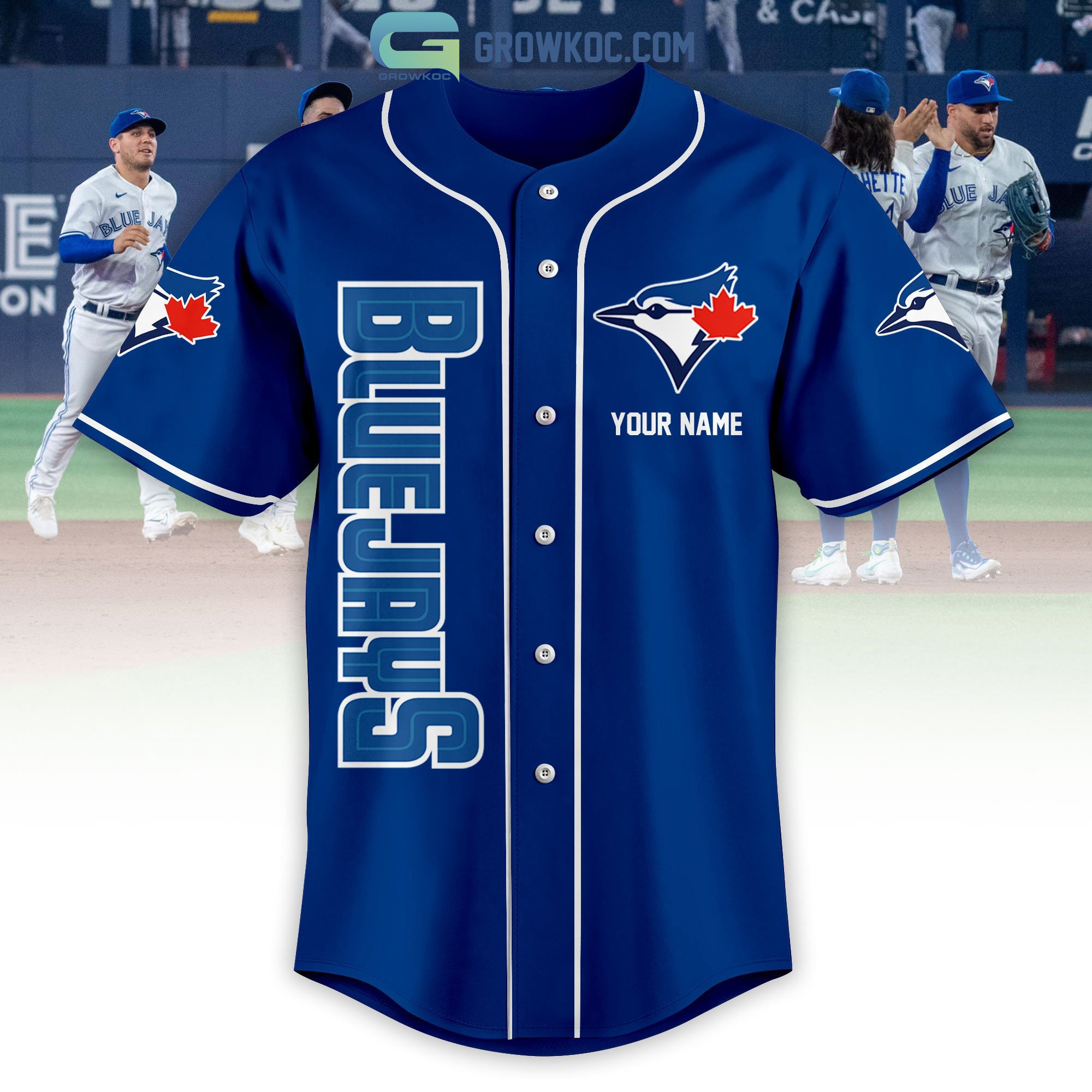 Toronto Blue Jays Love Team Personalized Blue Deisgn Baseball Jersey -  Growkoc