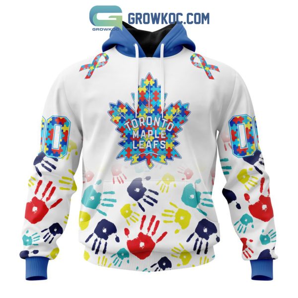 Toronto Maple Leafs NHL Special Autism Awareness Hands Hoodie T Shirt