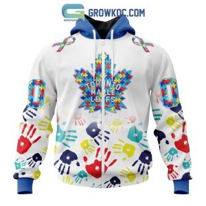 Toronto Maple Leafs NHL Special Autism Awareness Hands Hoodie T Shirt