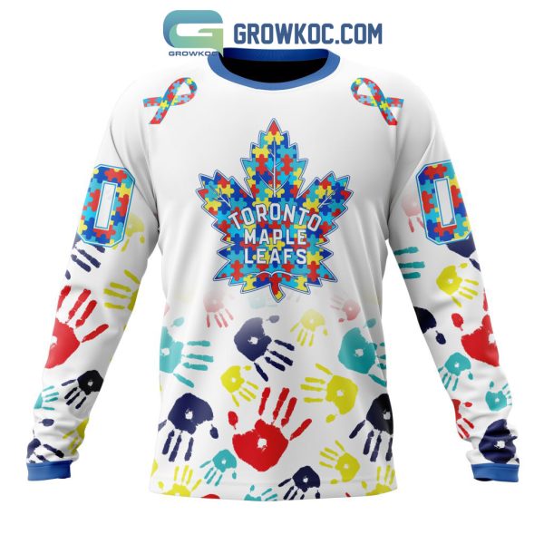 Toronto Maple Leafs NHL Special Autism Awareness Hands Hoodie T Shirt