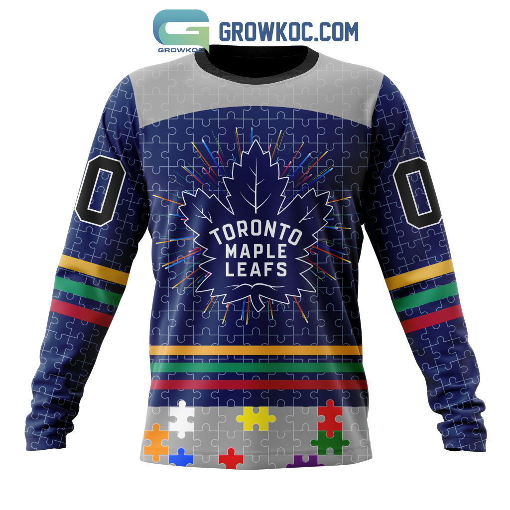 Toronto Maple Leafs NHL Special Fearless Against Autism Hoodie T Shirt -  Growkoc