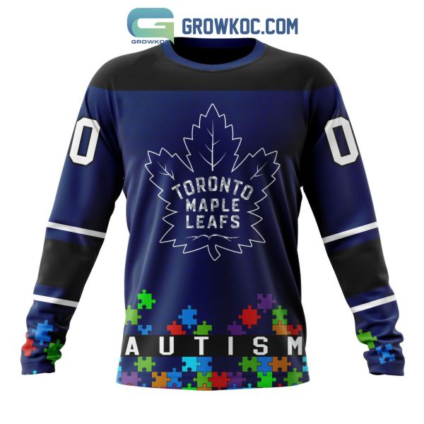 Toronto Maple Leafs NHL Special Unisex Kits Hockey Fights Against Autism Hoodie T Shirt