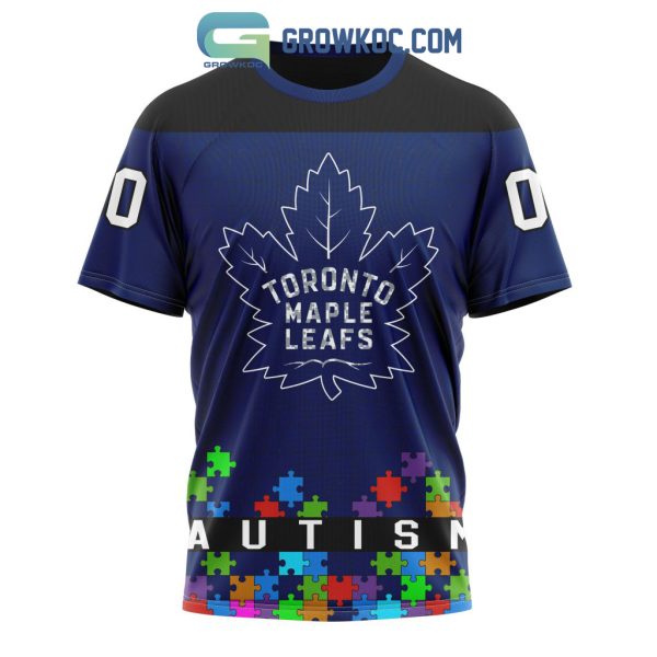 Toronto Maple Leafs NHL Special Unisex Kits Hockey Fights Against Autism Hoodie T Shirt