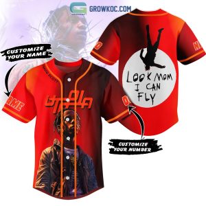 Travis Scott Look Mom I Can Fly Personalized Baseball Jersey