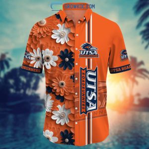 UTSA Roadrunners NCAA Flower Hawaiian Shirt
