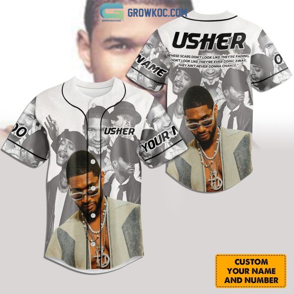 Usher Battle Scars Personalized Baseball Jersey