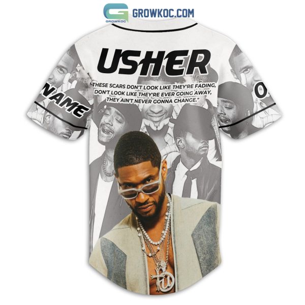 Usher Battle Scars Personalized Baseball Jersey