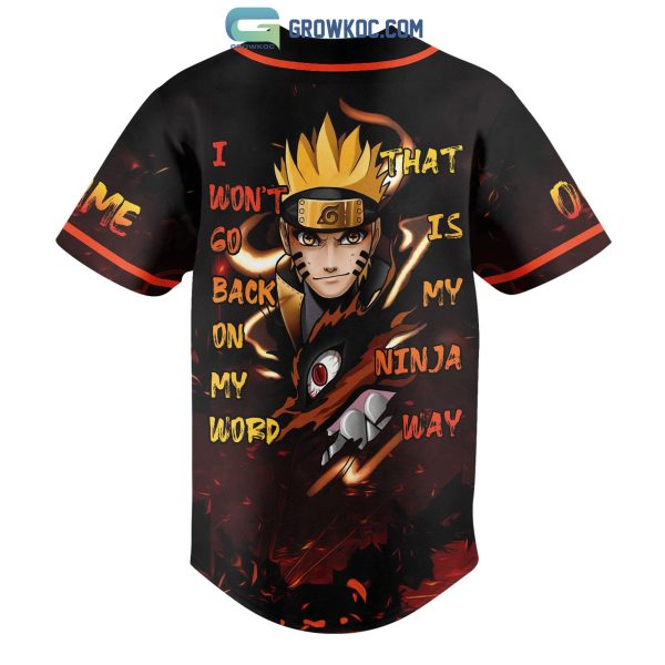 Uzumaki Naruto Ninja Anime Personalized Baseball Jersey