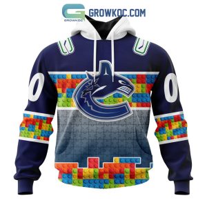 Vancouver Canucks NHL Special Autism Awareness Design Hoodie T Shirt