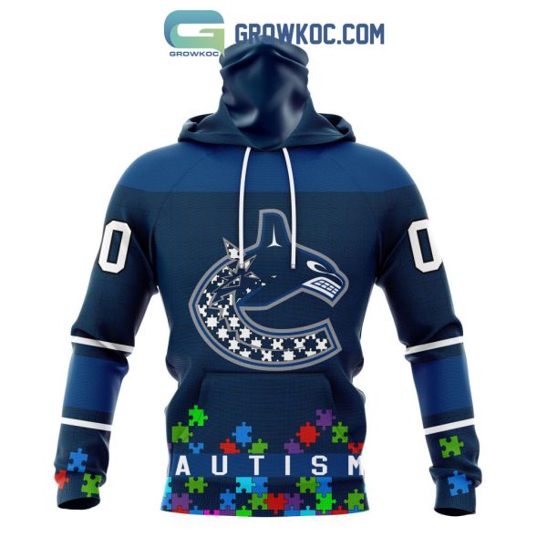 Vancouver Canucks NHL Special Unisex Kits Hockey Fights Against Autism Hoodie T Shirt